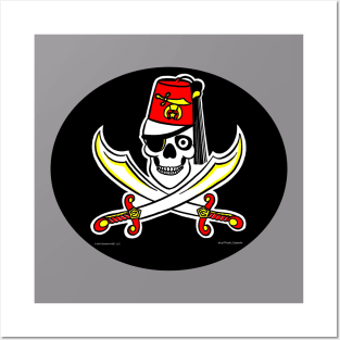 HCSC Jolly Roger Oval Posters and Art